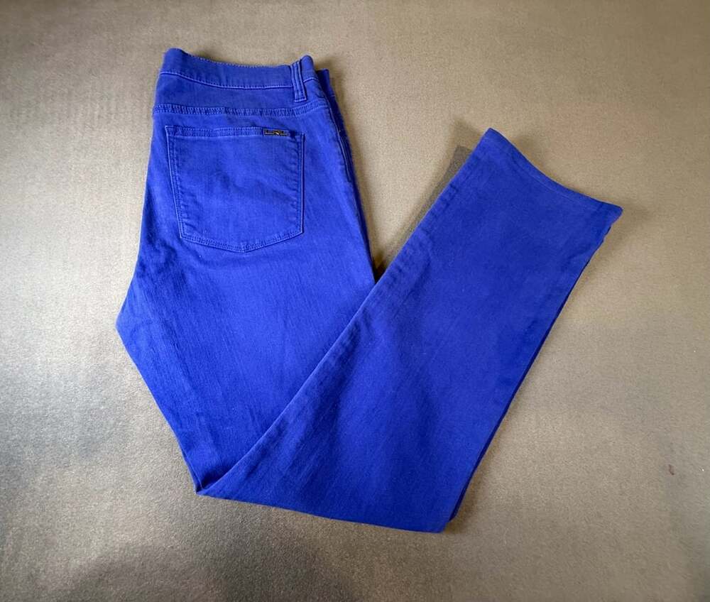 Lauren Jeans Co. Ralph Lauren Royal Blue Stretch Pants Size 12